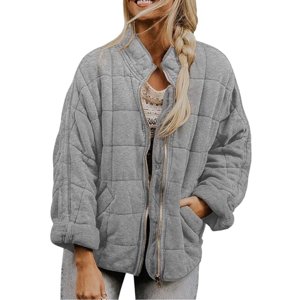 ⛈️Dex Distressed Quilted Denim Jacket
